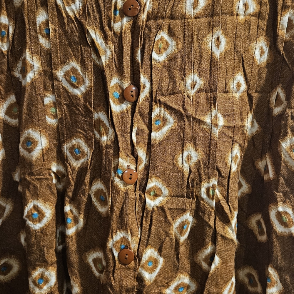 Brown Patterned Jumpsuit - Picture 4 of 7